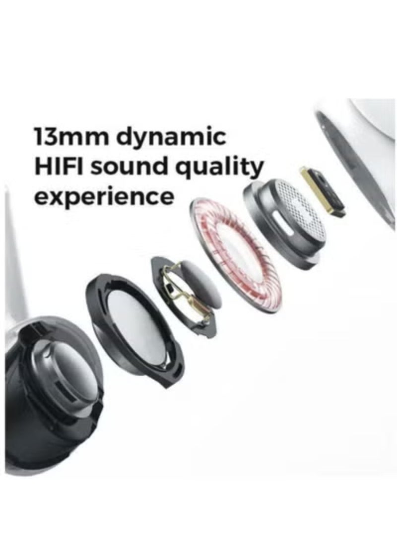 JOY TWS Wireless Earbuds With Replacement Ear tips And Protective Case Standard Version White - Image 2